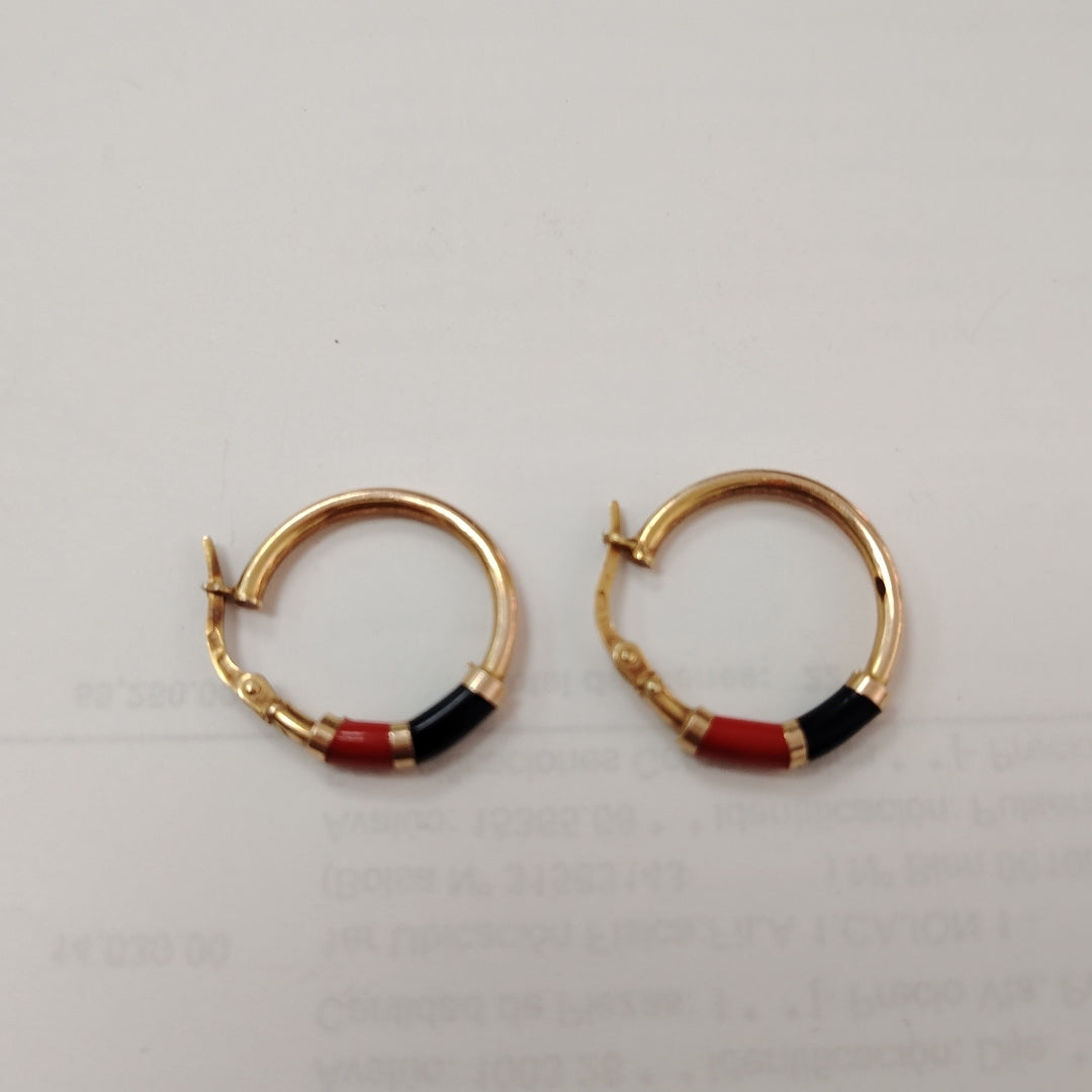 ARRACADAS PAR ORO 14 K 2.2 GRMS (SEMINUEVO)