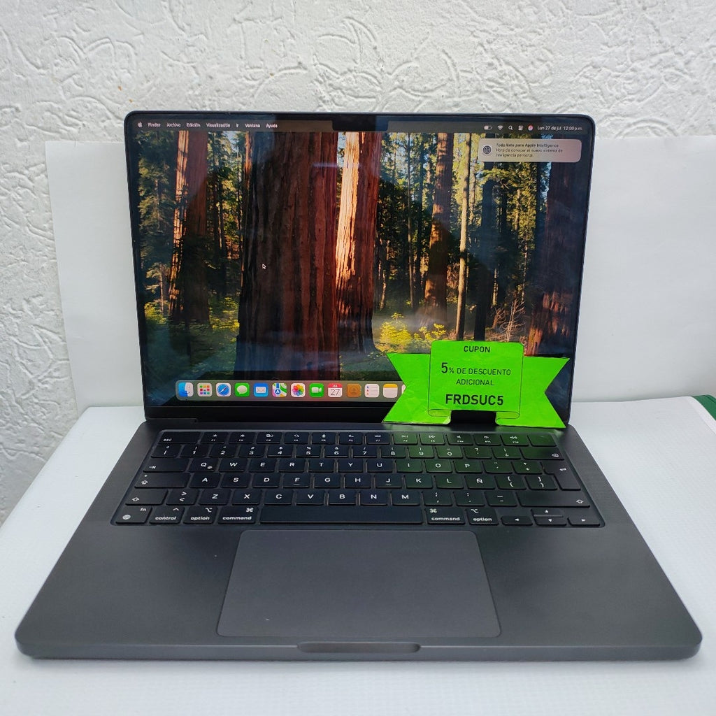 LAPTOP APPLE MACBOOK PRO 14" 2023 A2992 (CPU 12/GPU 18) 1 TB SSD 18 GB RAM (SEMINUEVO)