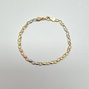 PULSERA ORO, ORO COMBINADO 10 K 2.4 GRMS (SEMINUEVO)