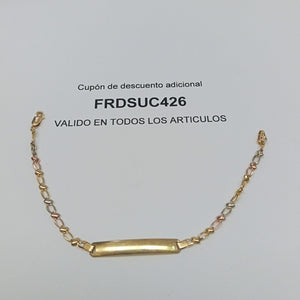 ESCLAVA ORO, ORO COMBINADO 14 K 2.7 GRMS (SEMINUEVO)