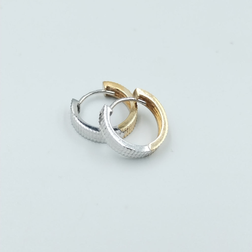 ARRACADAS PAR ORO, ORO BLANCO 14 K 2.1 GRMS (SEMINUEVO)