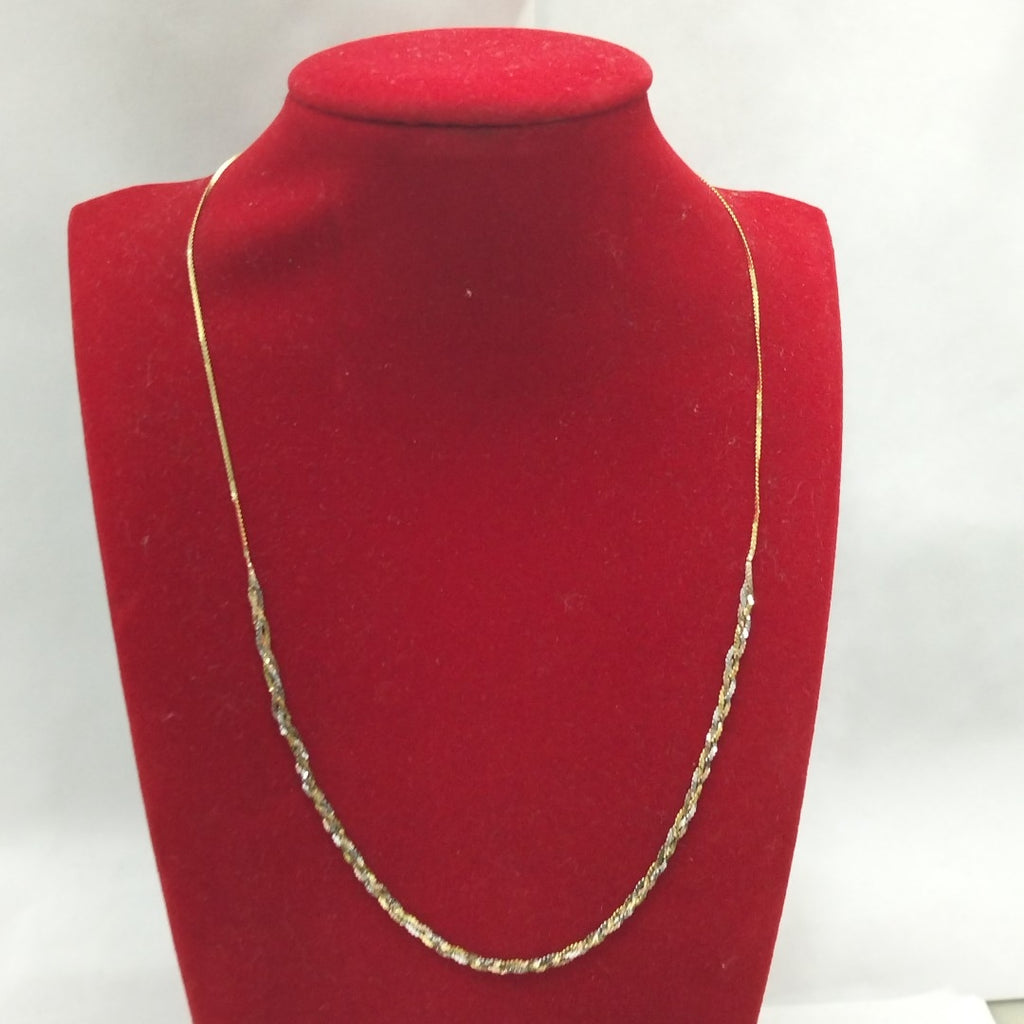 GARGANTILLA ORO,ORO COMBINADO 14 K 1,60 GRMS (SEMINUEVO)