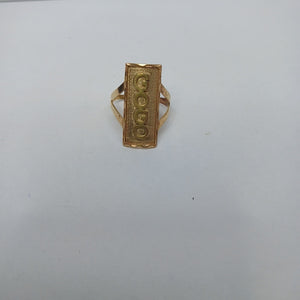 ANILLO ORO 10 K 3.3 GRMS (SEMINUEVO)
