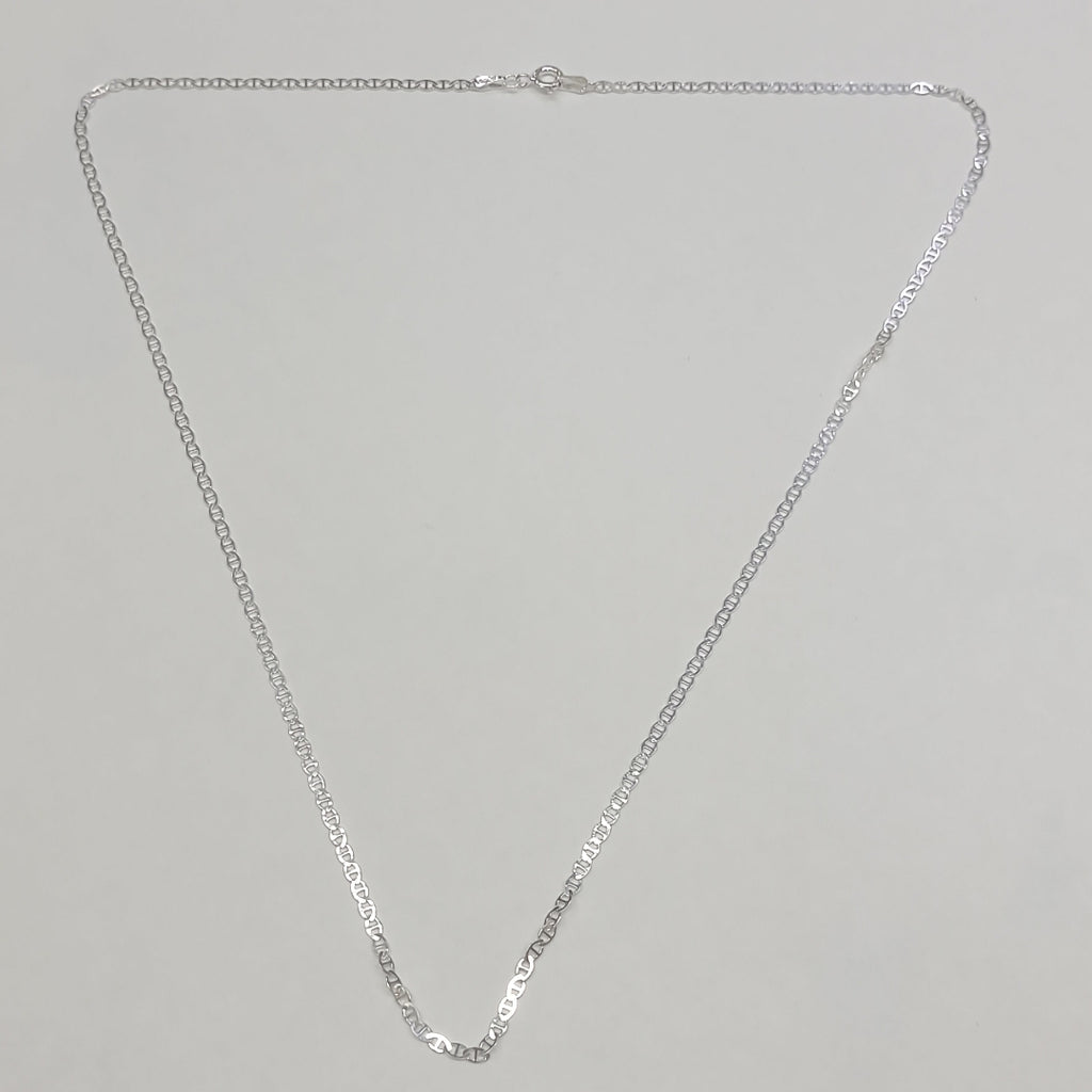 CADENA TEJIDO GUCHI PLATA .925 55 CM 3.3 GR (NUEVO)