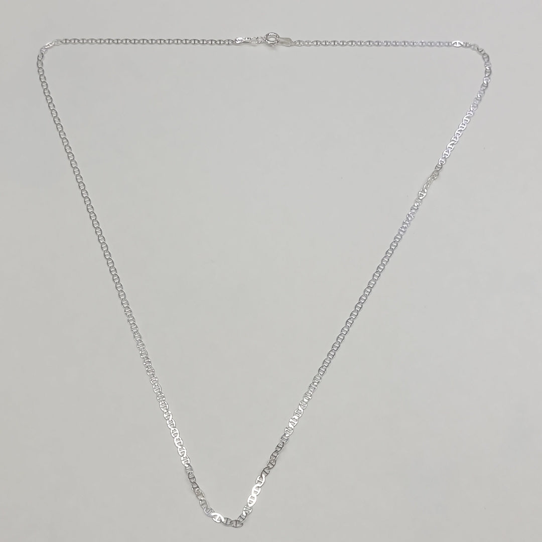 CADENA TEJIDO GUCHI PLATA .925 55 CM 3.3 GR (NUEVO)