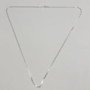 CADENA TEJIDO GUCHI PLATA .925 55 CM 3.3 GR (NUEVO)