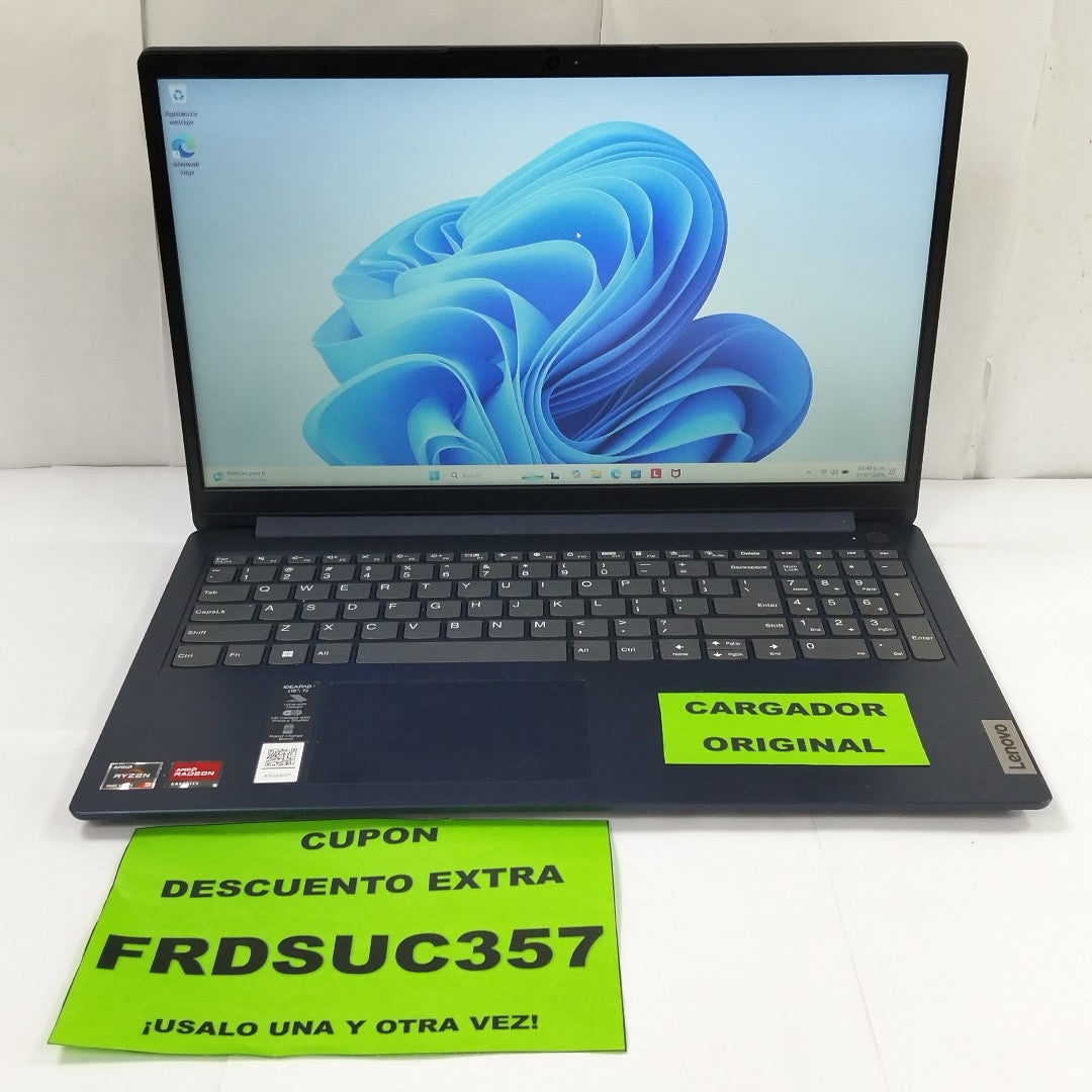 LAPTOP LENOVO IDEAPAD 1 15AMN7 (2024) 256 GB SSD 8 GB RAM (SEMINUEVO)