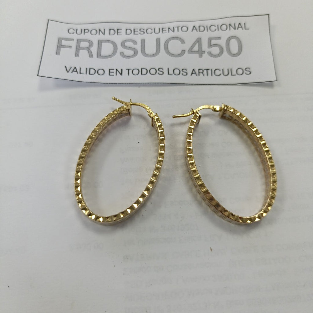 ARRACADAS PAR ORO 10 K 5.1 GRMS (SEMINUEVO)