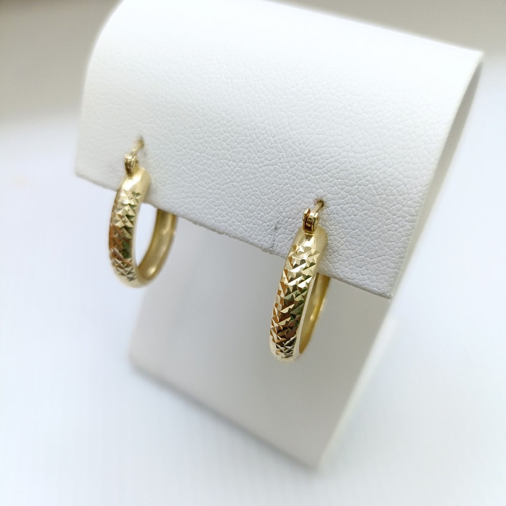 ARRACADAS PAR ORO 14 K 1.8 GRMS (SEMINUEVO)