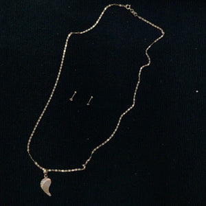 CADENA, DIJE ORO COMBINADO 10 K 2.5 GRMS (SEMINUEVO)