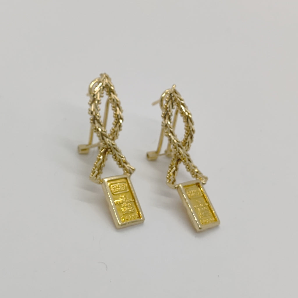 ARETES PAR ORO 14 K 5.8 GRMS (SEMINUEVO)