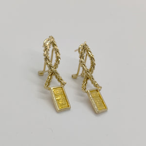 ARETES PAR ORO 14 K 5.8 GRMS (SEMINUEVO)