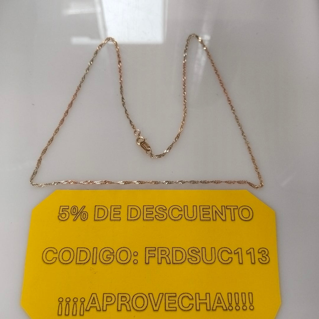 CADENA ORO 10 K 1.5 GRMS (SEMINUEVO)