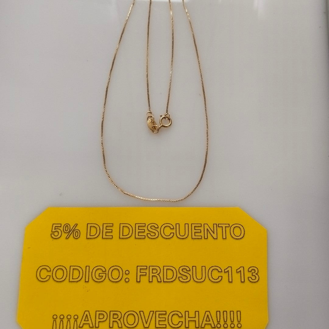 CADENA ORO 10 K 1,30 GRMS (SEMINUEVO)