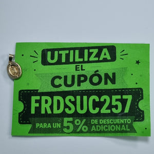 MEDALLA RELIGIOSA ORO 10 K 0,50 GRMS (SEMINUEVO)