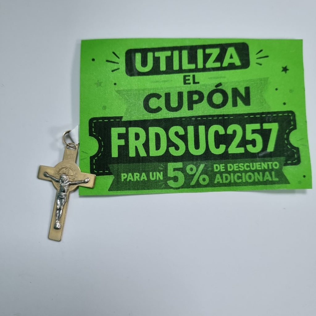 CRUCIFIJO ORO 10 K 1,90 GRMS (SEMINUEVO)