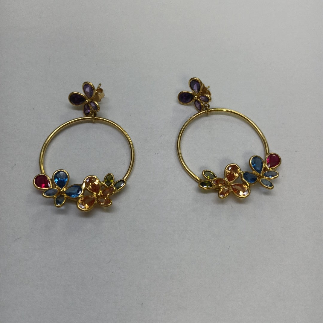 ARRACADAS PAR ORO 14 K 9.2 GRMS (SEMINUEVO)
