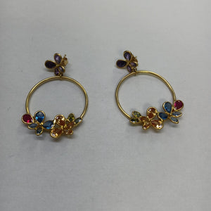 ARRACADAS PAR ORO 14 K 9.2 GRMS (SEMINUEVO)
