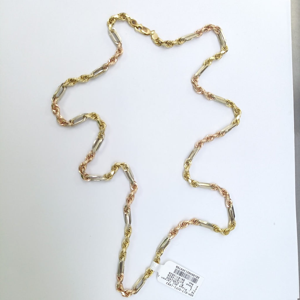 CADENA ORO COMBINADO 14 K 18.5 GRMS (SEMINUEVO)