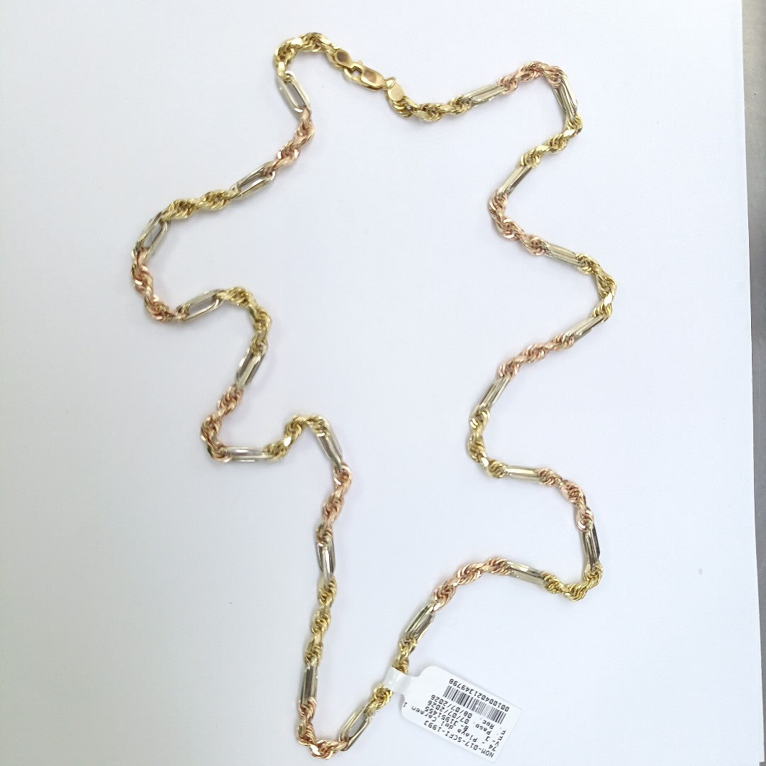 CADENA ORO COMBINADO 14 K 18.5 GRMS (SEMINUEVO)