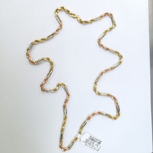 CADENA ORO COMBINADO 14 K 18.5 GRMS (SEMINUEVO)