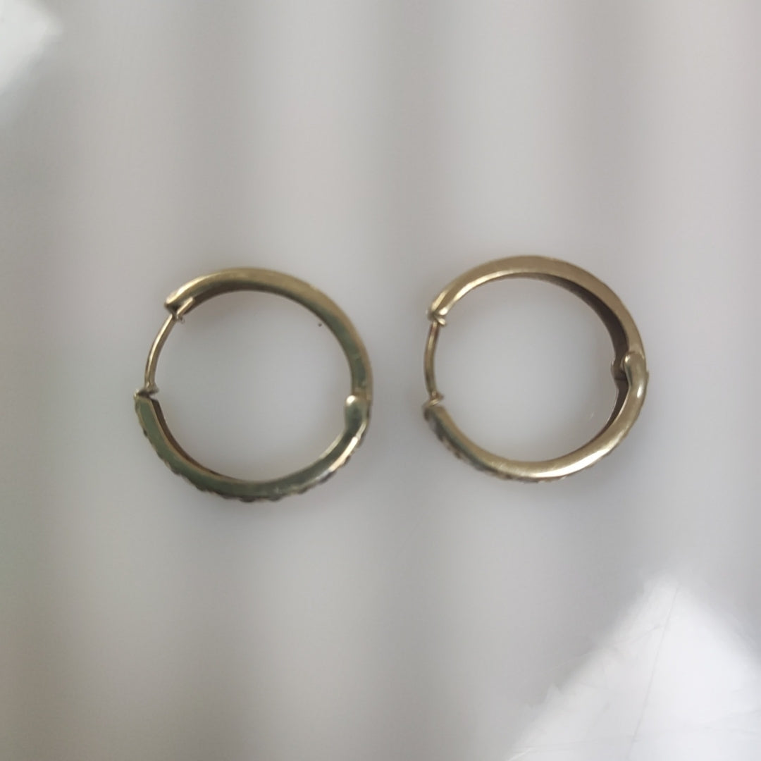ARRACADAS PAR ORO 10 K 1.6 GRMS (SEMINUEVO)