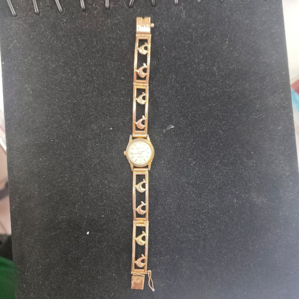 RELOJ CAJA ACERO PULSO ORO ORO 8 K 17,90 GRMS (SEMINUEVO)