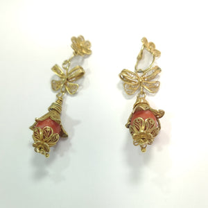 ARETES PAR ORO 10 K 11,40 GRMS (SEMINUEVO)