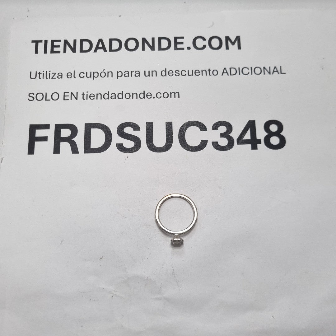 SOLITARIO ORO BLANCO 14 K 2,40 GRMS (SEMINUEVO)