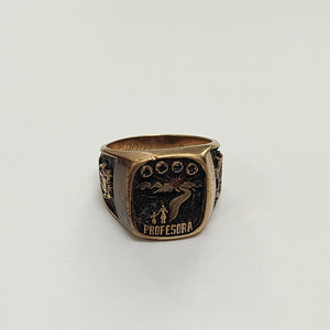 ANILLO DE GRADUACIÓN ORO 8 K 9.8 GRMS (SEMINUEVO)