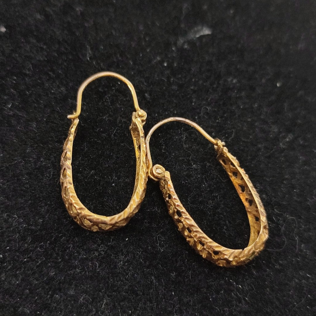 ARRACADAS PAR ORO 10 K 3,00 GRMS (SEMINUEVO)