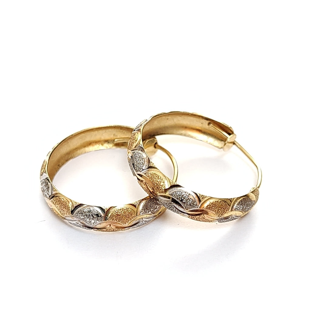 ARRACADAS PAR ORO 14 K 2.8 GRMS (SEMINUEVO)