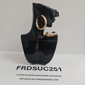 ARRACADAS PAR ORO 14 K 2,40 GRMS (SEMINUEVO)