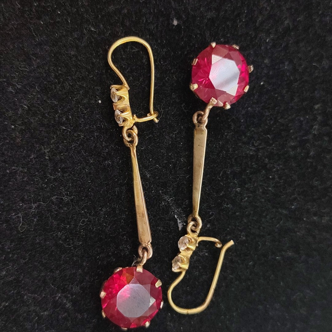 ARETES PAR ORO 10 K 7,20 GRMS (SEMINUEVO)