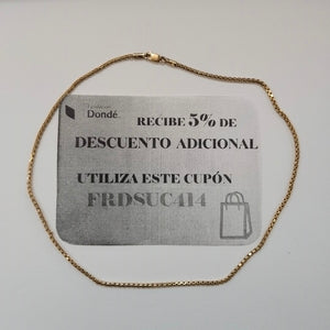 CADENA ORO 10 K 2.8 GRMS (SEMINUEVO)