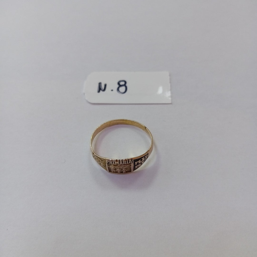 ANILLO DE GRADUACIÓN ORO 8 K 1.1 GRMS (SEMINUEVO)