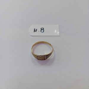 ANILLO DE GRADUACIÓN ORO 8 K 1.1 GRMS (SEMINUEVO)