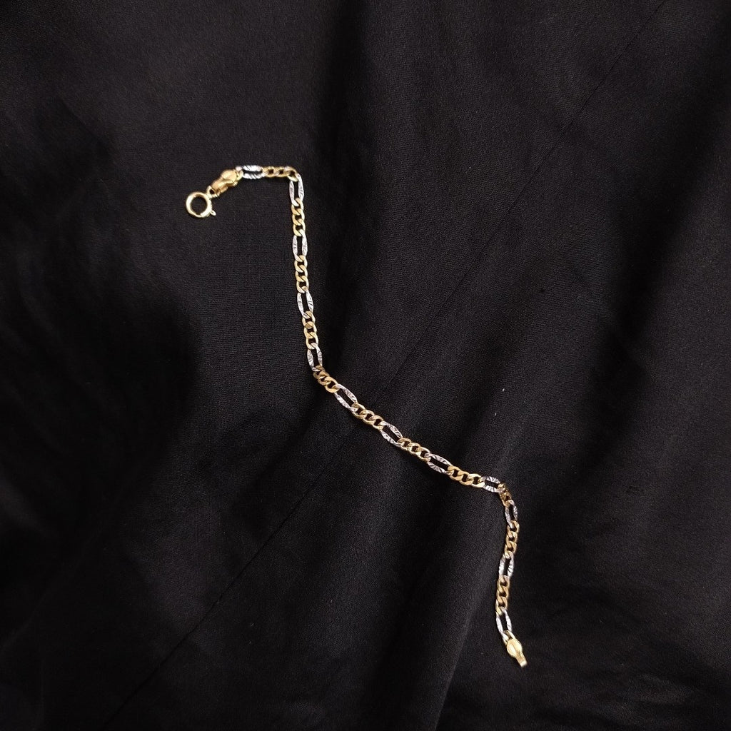 PULSERA ORO COMBINADO 18 K 0.9 GRMS (SEMINUEVO)
