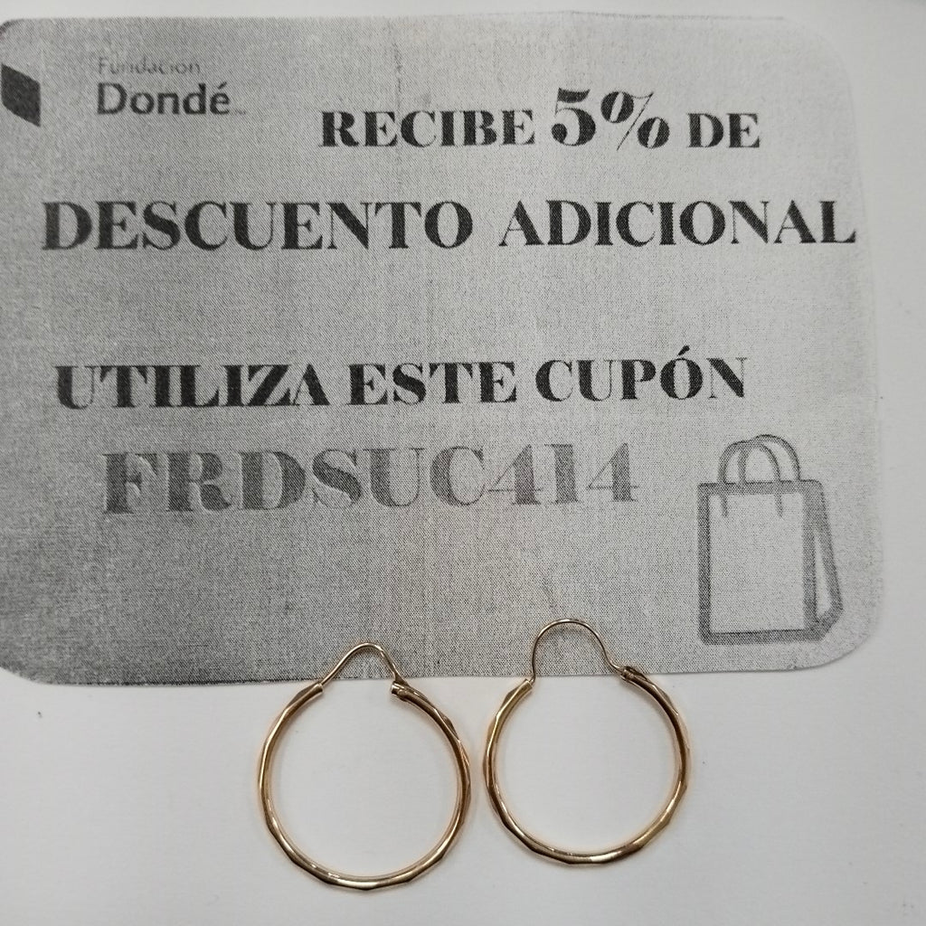 ARRACADAS PAR ORO 14 K 1.6 GRMS (SEMINUEVO)