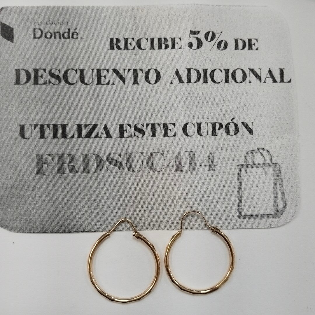 ARRACADAS PAR ORO 14 K 1.6 GRMS (SEMINUEVO)