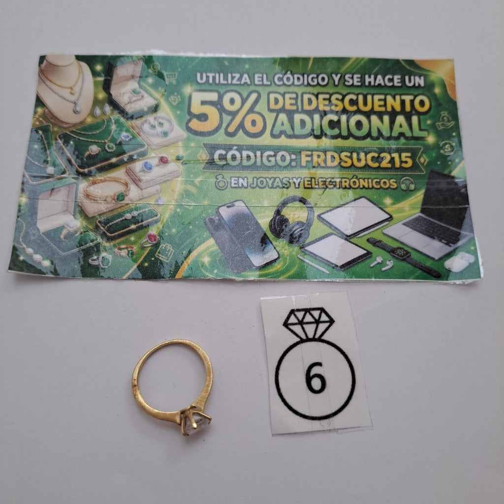 ANILLO ORO 10 K 1.8 GRMS (SEMINUEVO)