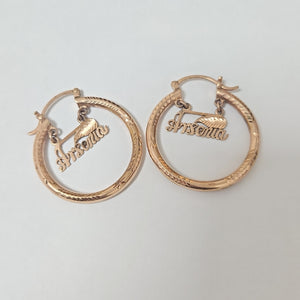 ARRACADAS PAR ORO 8 K 7,10 GRMS (SEMINUEVO)