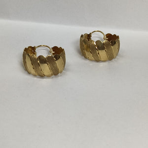 ARRACADAS PAR ORO 14 K 3,50 GRMS (SEMINUEVO)