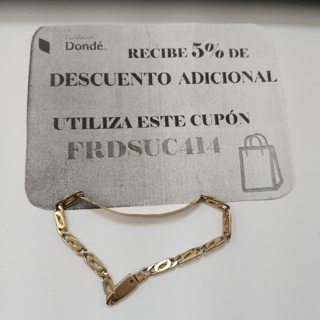 ESCLAVA ORO 14 K 4.3 GRMS (SEMINUEVO)