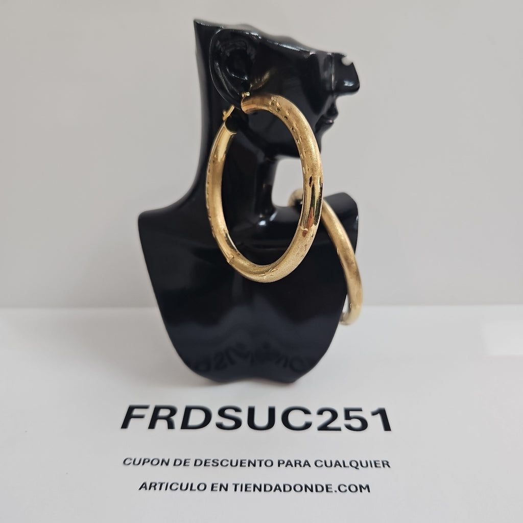 ARRACADAS PAR ORO 14 K 10.2 GRMS (SEMINUEVO)