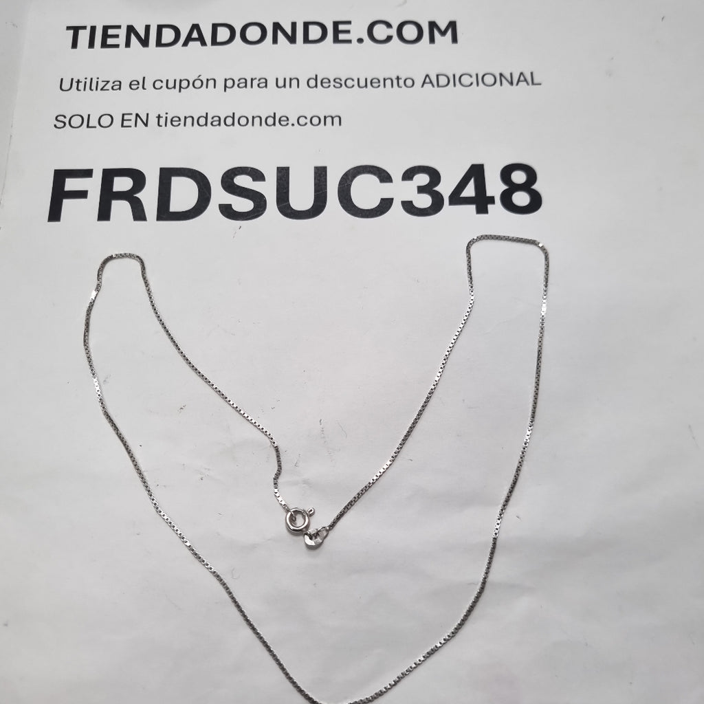 CADENA ORO BLANCO 18 K 3,70 GRMS (SEMINUEVO)