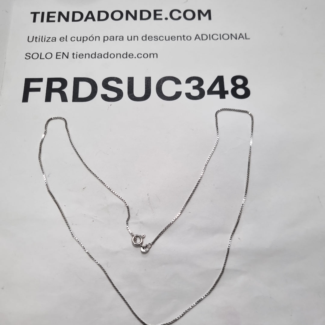 CADENA ORO BLANCO 18 K 3,70 GRMS (SEMINUEVO)