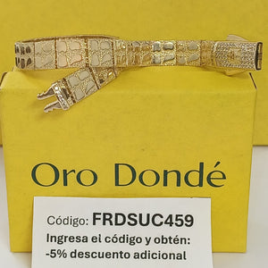 PULSERAS CABALLERO ORO 14K 18 (NUEVO)