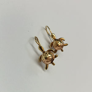 ARETES PAR ORO COMBINADO 14 K 1,10 GRMS (SEMINUEVO)