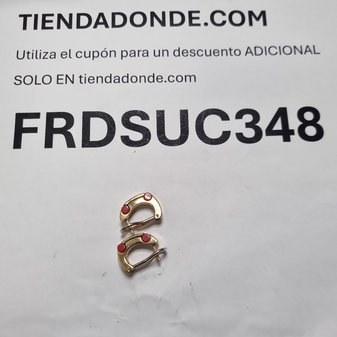 ARETES PAR ORO 14 K 7.7 GRMS (SEMINUEVO)